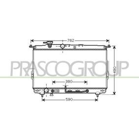 PRASCO HN021R003 Radiateur HYUNDAI SONATA 4 (EF) 2.5 160 CV Essence