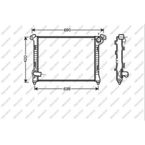 PRASCO MN306R005 Radiador MINI Hatchback (R50, R53) 1.4 75 cv Otto