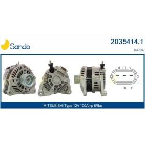 SANDO 2035414.1 Alternateur MAZDA 3 3/5 portes (BM, BN) 1.5 100 CV Essence