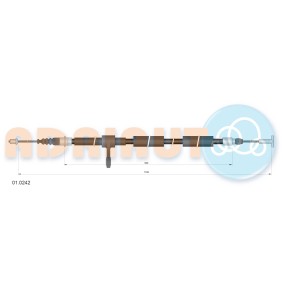 ADRIAUTO 01.0242 Handbremsseil ALFA ROMEO 156 (932) 2.5 190 PS Otto