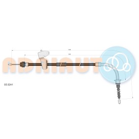 ADRIAUTO 05.0241 Cabo de freio de mão MINI Hatchback (R50, R53) 1.4 75 cv Diesel