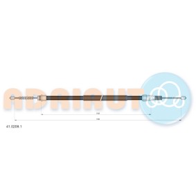 ADRIAUTO 41.0209.1 Cabo de freio de mão OPEL ARENA