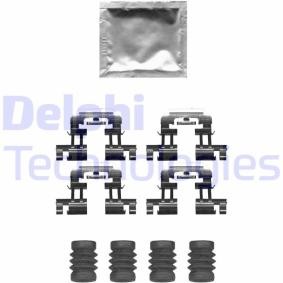 DELPHI LX0677 Kit d'accessoires, plaquette de frein à disque MAZDA 3 3/5 portes (BM, BN) 1.5 100 CV Essence