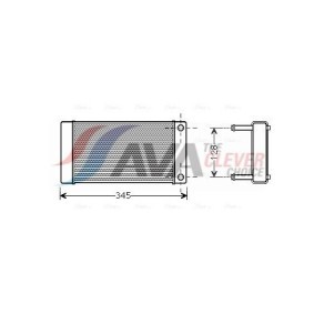 AVA COOLING SYSTEMS BWB589 Ventilador BMW Série 8