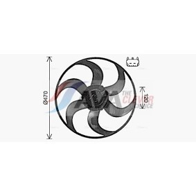 AVA COOLING SYSTEMS JE7084 Kühlerlüfter JEEP COMMANDER