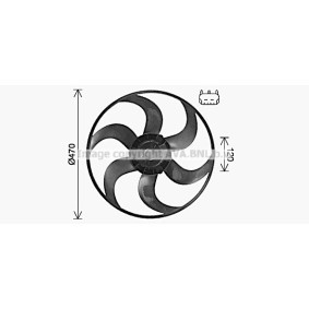 PRASCO JE7084 Kühlerlüfter JEEP COMMANDER