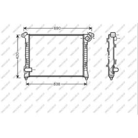 PRASCO MN304R002 Radiador MINI Hatchback (R50, R53) 1.4 75 cv Otto