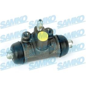 SAMKO C23884 Hjulbremsesylinder MAZDA 323 F 6 (BJ) 1.3 73 hk Bensinmotor