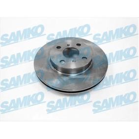 SAMKO T2071V Bremsscheiben TOYOTA COROLLA Compact (_E10_) 2.0 72 PS Diesel