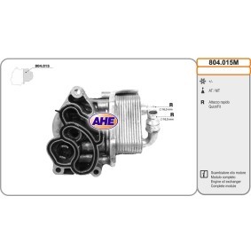 AHE 804.015M Radiatore olio BMW 3 Coupe (E92) 1.6 122 CV Motore a ciclo otto