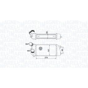 MAGNETI MARELLI 351319205240 Ladeluftkühler CITROËN C2 Enterprise (JG_)