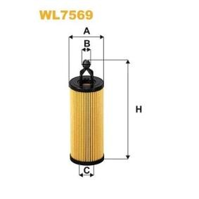 WIX FILTERS WL7569 Filtro olio JEEP CHEROKEE (KL) 3.2 271 CV Motore a ciclo otto