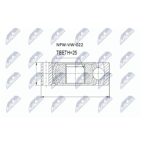 Comprar Flector de transmisión de NTY NPW-VW-022 a bajo precio de 50,49&nbsp;&euro;