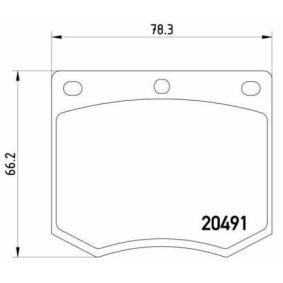 Kjøp Bremseklosser av BREMBO P 24 002 til den lave prisen 321,89&nbsp;kr