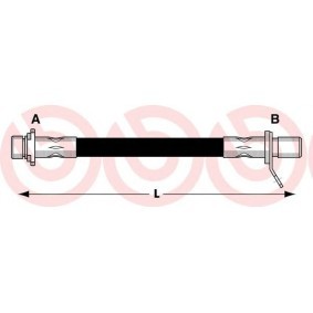 Compre Tubo flexível de travão da BREMBO T 83 011 a um preço baixo por 18,71&nbsp;&euro;