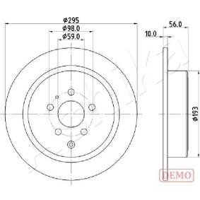 Achetez des Disque de frein ASHIKA 61-00-0608C à prix pour 38,59&nbsp;&euro;