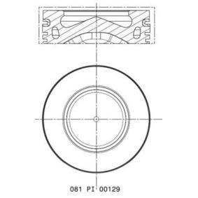 MAHLE 081 PI 00129 001 Pistão MINI Cabrio (R57) 1.6 112 cv Diesel