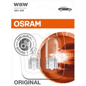 OSRAM 2825-02B Glødelampe nummerskiltlys MAZDA 323 F 6 (BJ) 1.6 95 hk Bensinmotor