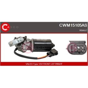 CASCO CWM15105AS Scheibenwischermotor RENAULT CLIO 1 (B/C57, 5/357)