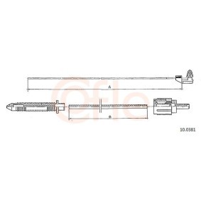 COFLE 10.0381 Bowdenzug RENAULT CLIO 1 (B/C57, 5/357)
