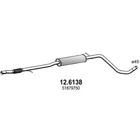 Mittelschalldämpfer 12.6138 für FIAT
