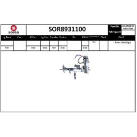 Achetez des Colonne de direction + direction assistée électrique SNRA SOR8931100 à prix pour 900,36&nbsp;&euro;