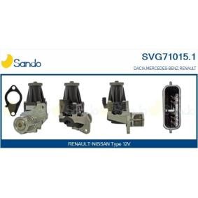 SANDO SVG71015.1 AGR Ventil RENAULT Megane 4 Grandtour (K9A/M/N_) 1.5 90 PS Diesel
