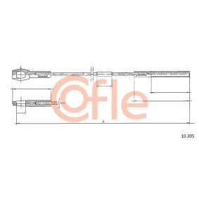 Achetez des Câble d'embrayage COFLE 92.10.305 à prix pour 7,89&nbsp;&euro;