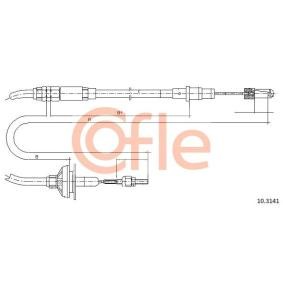 Achetez des Câble d'embrayage COFLE 92.10.3141 à prix pour 25,19&nbsp;&euro;