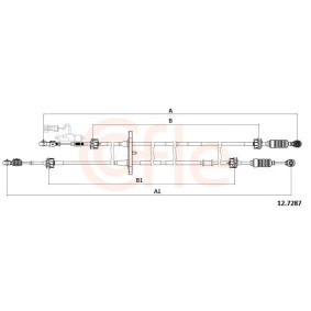 Acquista Cavo comando, Cambio manuale da COFLE 92.12.7287 a buon mercato per soli 147,90&nbsp;&euro;