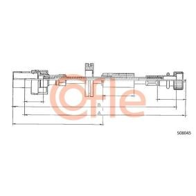COFLE 92.S08045 Cavo contachilometri FORD TRANSIT