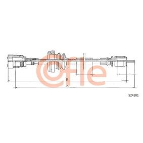 COFLE 92.S24101 Cavo contachilometri RENAULT TRAFIC