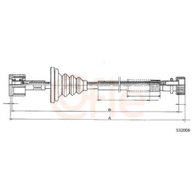 COFLE 92.S32006 Cavo contachilometri VOLVO