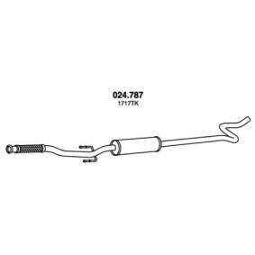 PEDOL 024.787 Silenziatore centrale PEUGEOT 207 SW (WK_)