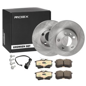 RIDEX 3405B0821 Bromssats SKODA FABIA (6Y2)
