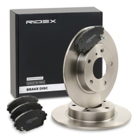 RIDEX 3405B1125 Kit disque et plaquette de frein MAZDA 3 3/5 portes (BM, BN) 1.5 100 CV Essence
