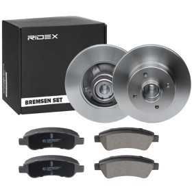 RIDEX 3405B1167 Bromssats PEUGEOT 207 SW (WK_) 1.6 90 hk Diesel