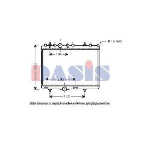 AKS DASIS 060051N Kühler CITROËN C3 Picasso 1.6 114 PS Otto
