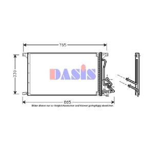 AKS DASIS 092180N Radiatore aria condizionata FORD Transit Mk4 Camion pianale/Telaio (VE83)