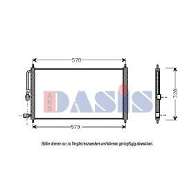 AKS DASIS 102090N Radiatore aria condizionata HONDA PRELUDE