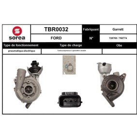 EAI TBR0032 Turbina FORD MONDEO 4 (BA7) 2.0 115 CV Diesel