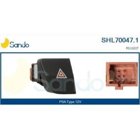 SANDO SHL70047.1 Varningsblinkers knapp PEUGEOT 5008 (0U_, 0E_)