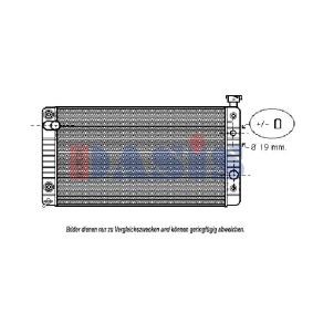 AKS DASIS 520029N Radiatore CHEVROLET BLAZER S10