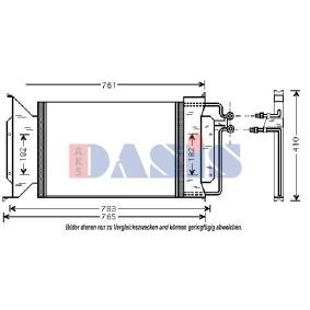 AKS DASIS 522035N Radiatore aria condizionata CHEVROLET CAPRICE CLASSIC