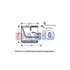 AKS DASIS 820312N Klimaverdampfer HONDA
