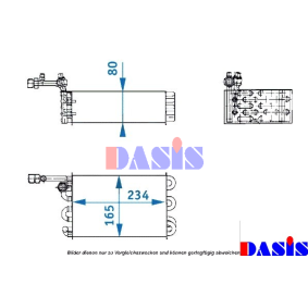 AKS DASIS 820860N Klimaverdampfer PORSCHE