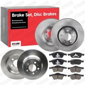 STARK SKBK-10991683 Bremsscheiben und -beläge VOLVO S80 I (184) 2.4 140 PS Otto
