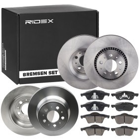 RIDEX 3405B1681 Bremsscheiben und -beläge VOLVO S80 I (184) 2.4 140 PS Otto
