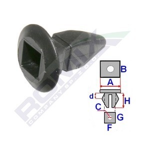 ROMIX 15507 Moldura de puerta AUDI