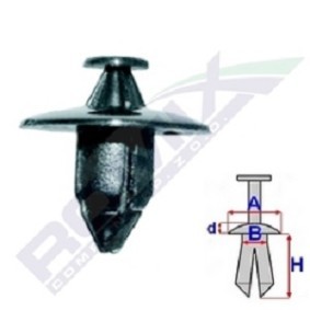 ROMIX B16782 Moldura de puerta HYUNDAI